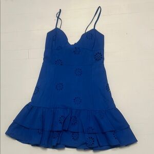 Elegant Blue Mini Dress